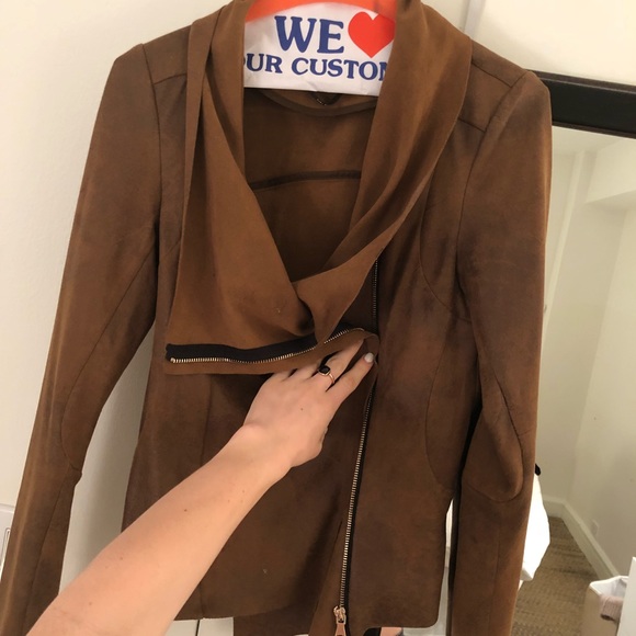 Faux Suede Zara Wrap Jacket - Picture 3 of 5